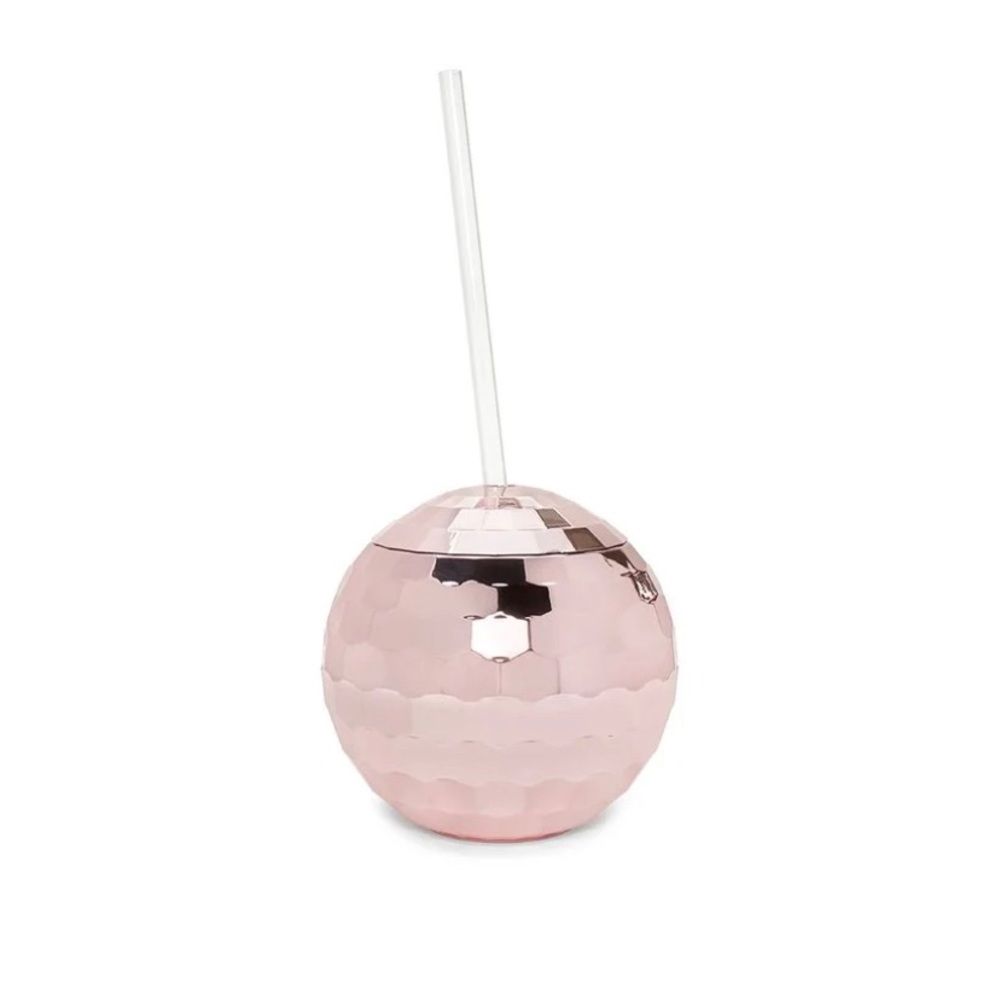 Rose Gold Disco Ball Tumbler